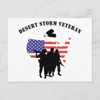 Desert Storm Veteran Postcard