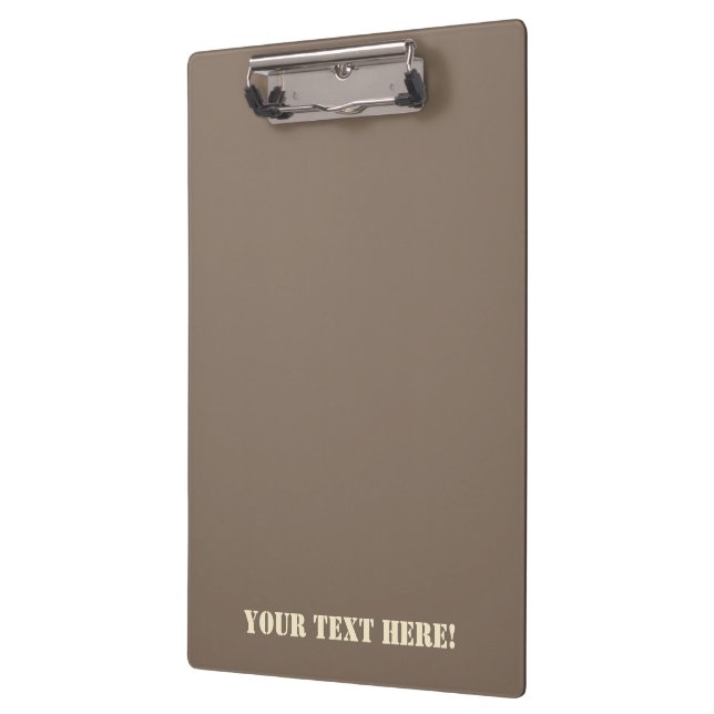 Desert Style Digital Camouflage Beige Decor Clipboard (Left)