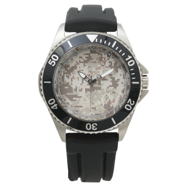 Desert Style Digital Camouflage Watch (Front)