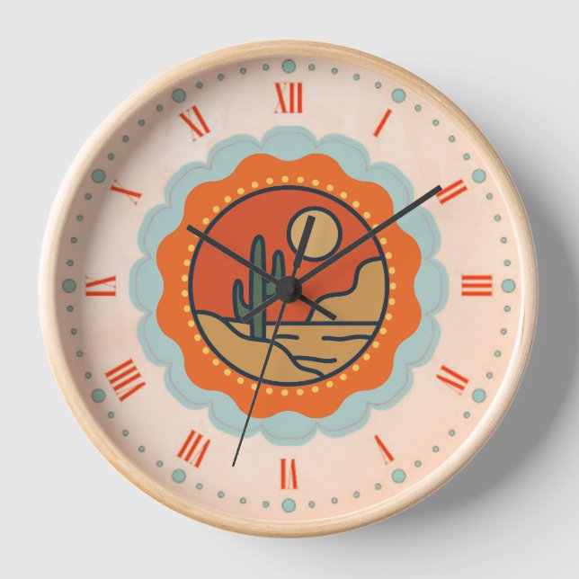 Desert Sun Clock (Front)