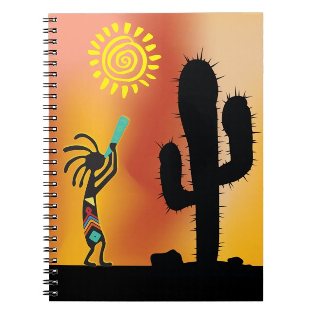 Desert Sun Kokopelli Notebook (Front)