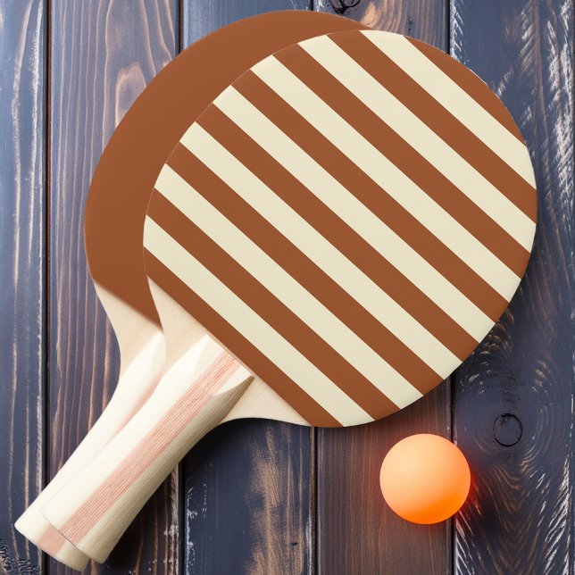Desert Sun Polo Stripes and Solid  Ping Pong Paddle (Creator Uploaded)
