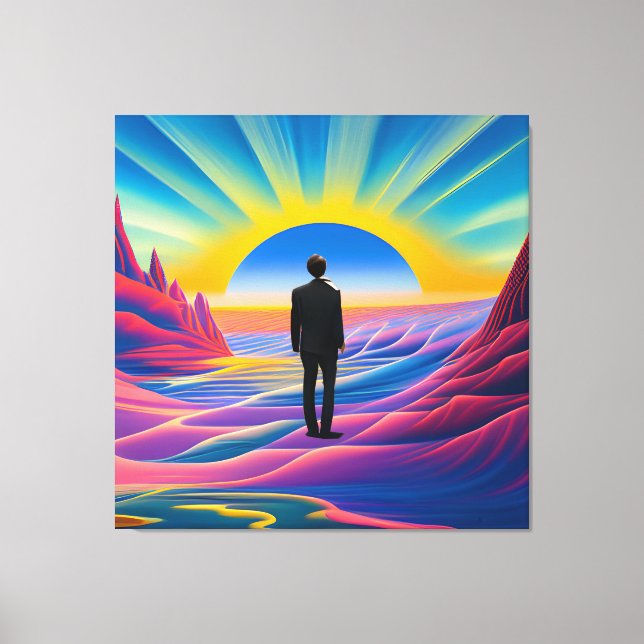 Desert Sunrise Canvas Print (Front)