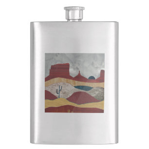 Desert Sunrise Hip Flask
