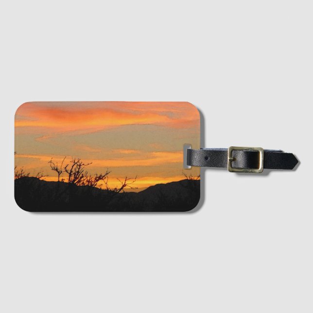 Desert Sunrise Luggage Tag (Front Horizontal)