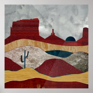 Desert Sunrise Poster