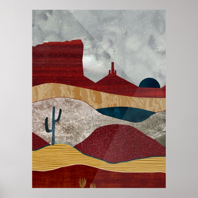 Desert Sunrise Poster (Front)
