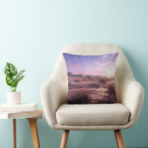 Desert Sunrise Throw Pillow