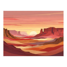 Desert Sunset Abstract Background – Warm Earth 