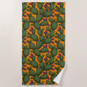 Desert sunset beach towel
