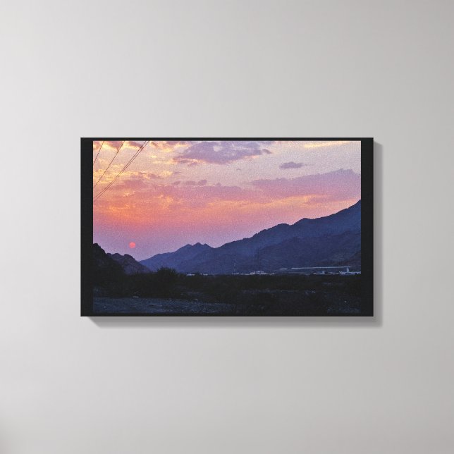 Desert Sunset Canvas Print (Front)