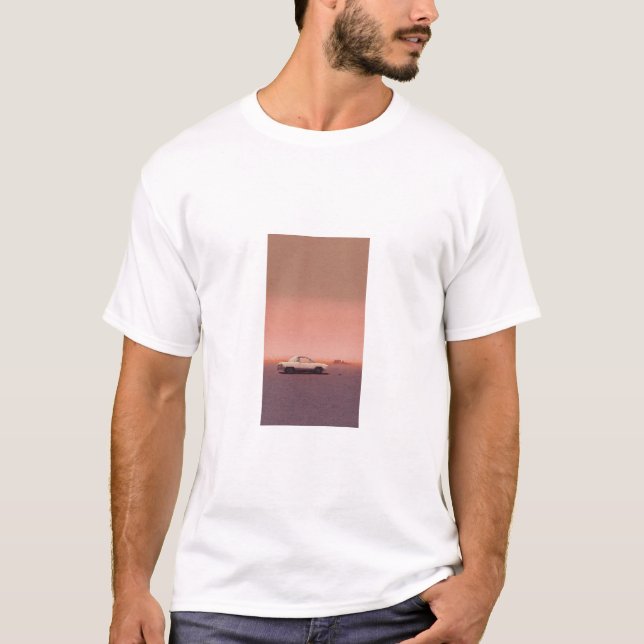 Desert Sunset Classic Car T-Shirt (Front)