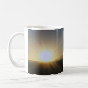 desert sunset. coffee mug