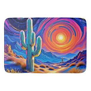 Desert Sunset Glow Bath Mat