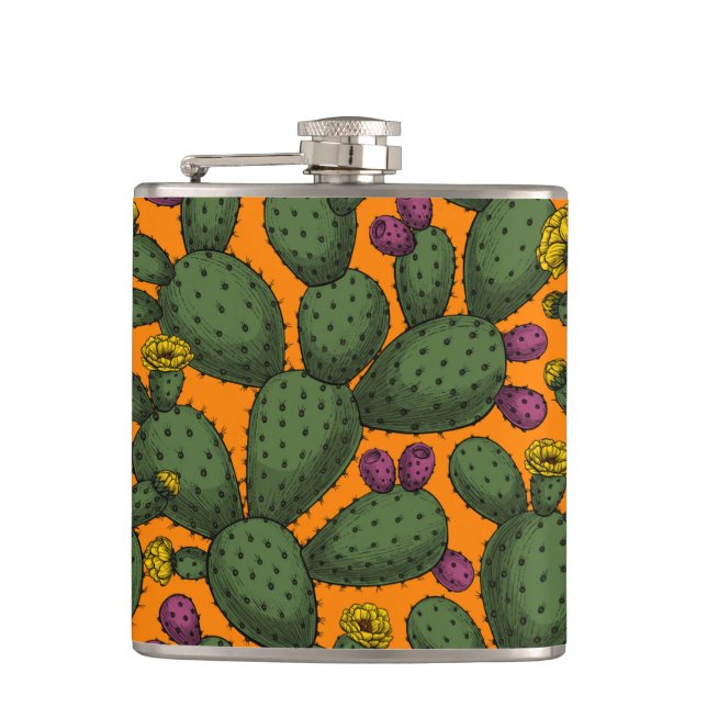 Desert sunset hip flask (Front)