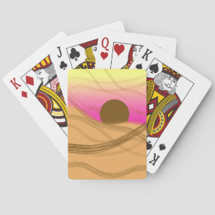 Desert Sunset Playing Cards