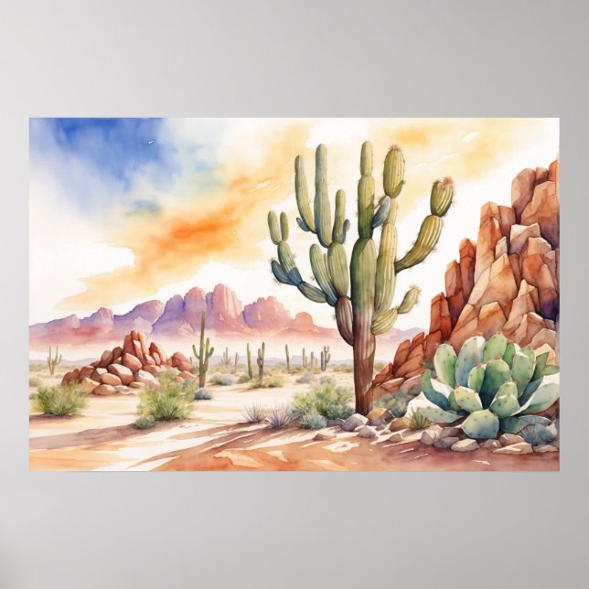 Desert Sunset  Poster (Front)