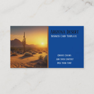 Desert Sunset Sud-Ouest Carte de visite