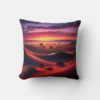 Desert Sunset Throw Pillow