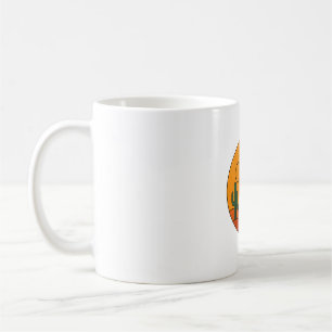 Desert Sunset with Crows - Bold Graphic Wilderness Coffee Mug