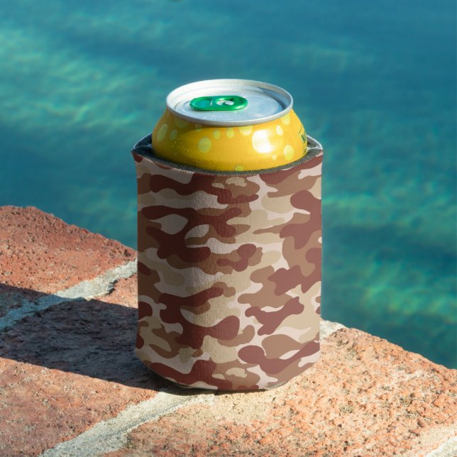 Desert Tan Camo  Can Cooler (In Situ Pool)