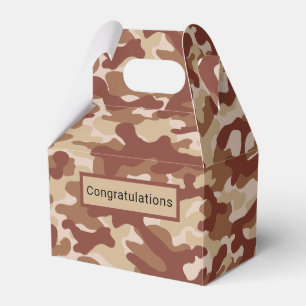 Desert Tan Camo Favor Box