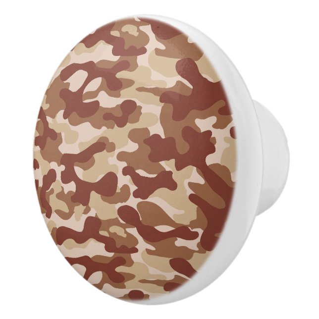 Desert Tan Camouflage  Ceramic Knob (Right)
