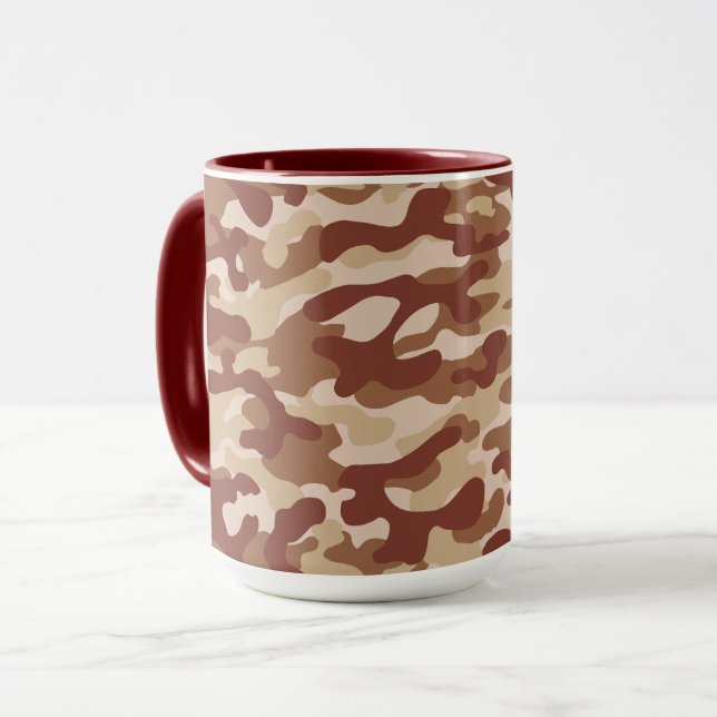 Desert Tan Camouflage Pattern  Mug (Front Left)