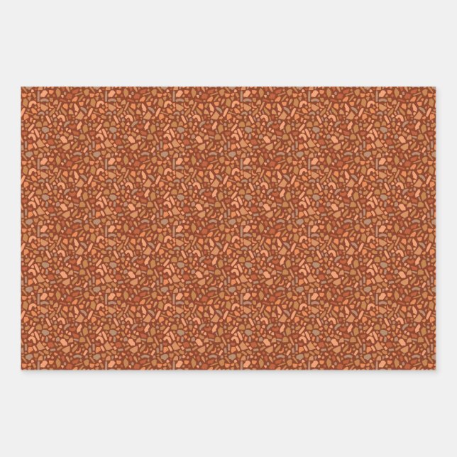 Desert Terrazzo by Ehpopoki Wrapping Paper Sheet (Front)