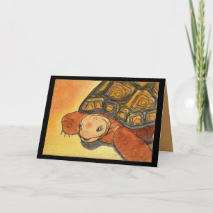 Desert Tortoise Blank Greeting Card
