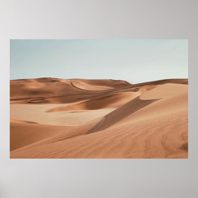DESERT UNDER CLEAR BLUE SKY DURING DAYTIME POSTER (Front)
