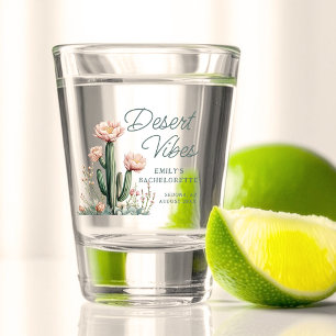 Desert Vibes Bachelorette Party Blooming Cactus Shot Glass