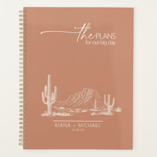 Desert Vibes Landscape Wedding Terra Cotta ID1019 Planner