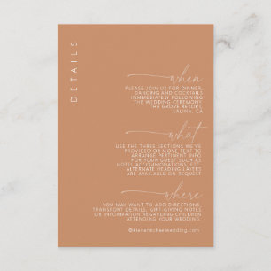 Desert Vibes Wedding Details ID1019 Enclosure Card