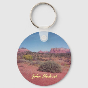 Desert Vista Personalized Keychain