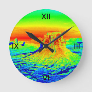 desert, wasteland round clock