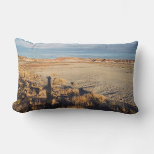 Desert Wave: Petrified Forest National Park Lumbar Pillow