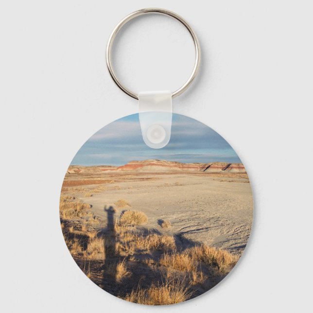 Desert Wave: Petrified Forest National Park Photo Keychain (Front)