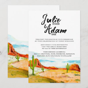 Desert Wedding Invitation