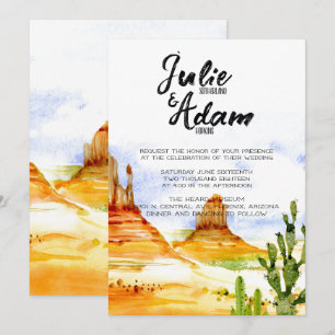 Desert Wedding Invitation
