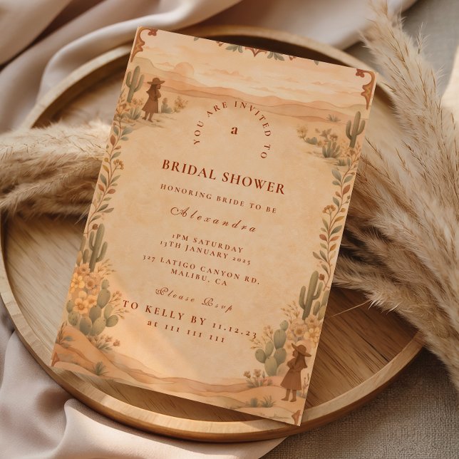 Desert Western Bridal Shower Invitation (Creator Uploaded)
