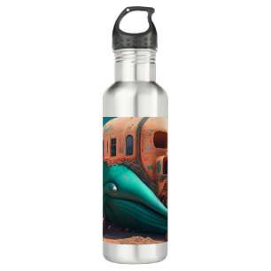 Desert whale house 710 ml water bottle