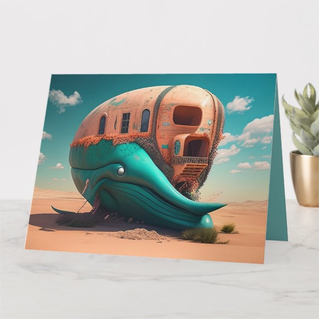 Desert whale house card (Small Plant)