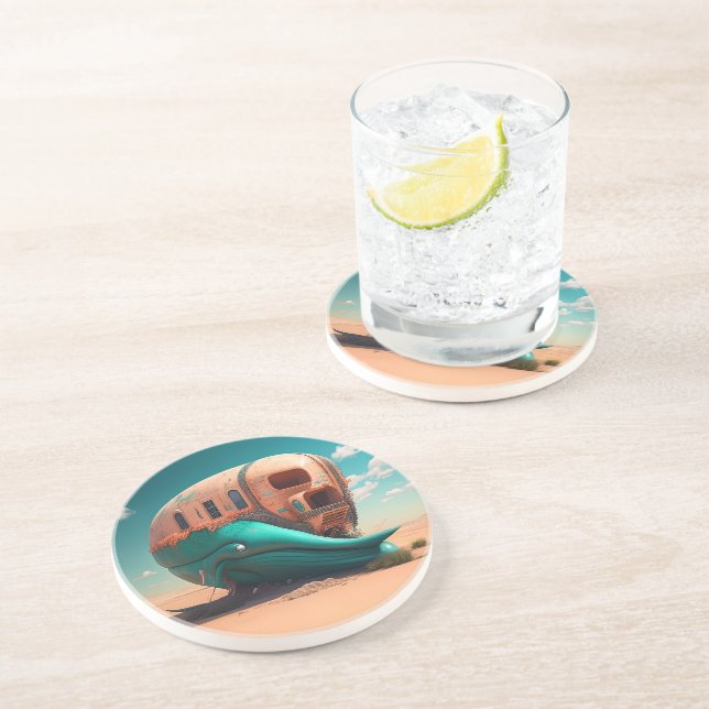 Desert whale house coaster (Side)