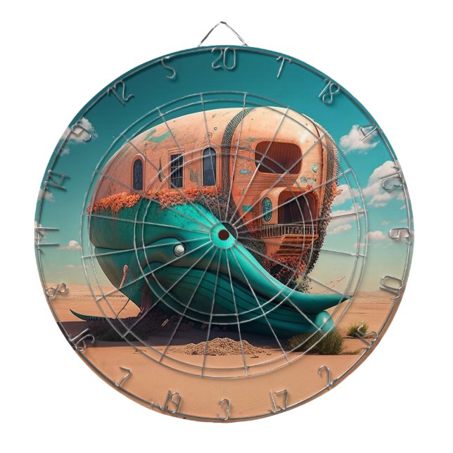 Desert whale house dartboard (Front)