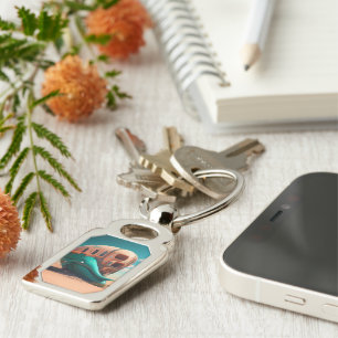 Desert whale house keychain