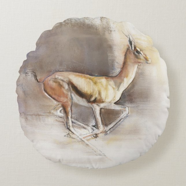 Desert Wind Round Pillow (Front)