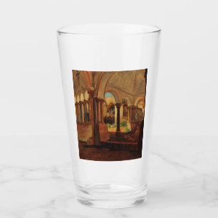 Deserted monastery yard glass