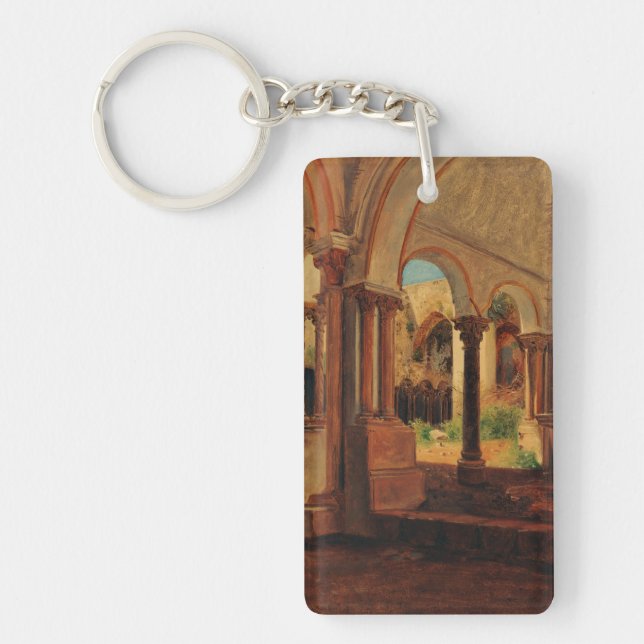 Deserted monastery yard keychain (Front)