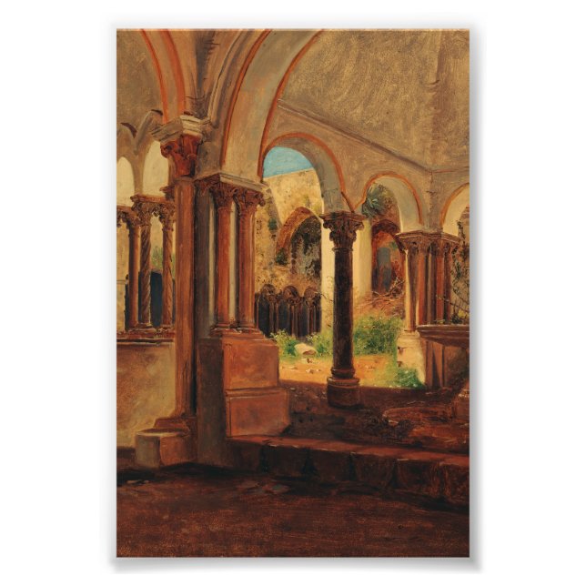 Deserted monastery yard photo print (Front)